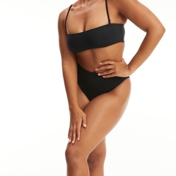 NEW Good American Good Waist Swim Bottom Basic Black 3XL - Picture 6 of 14